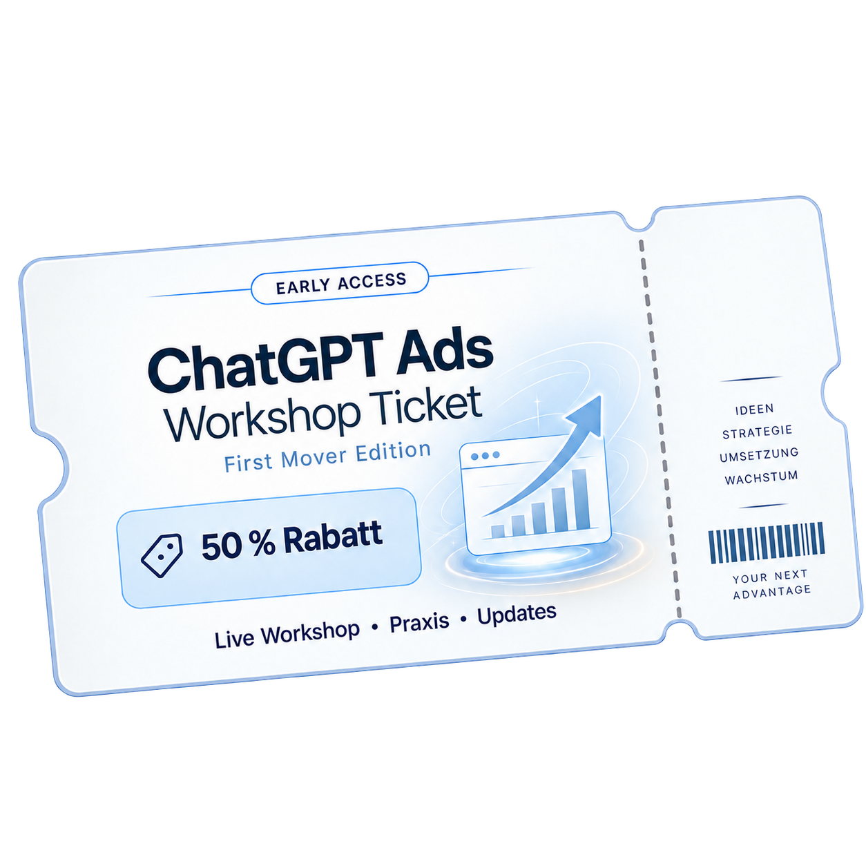 Gutschein für den Chat GPT Ads Workshop