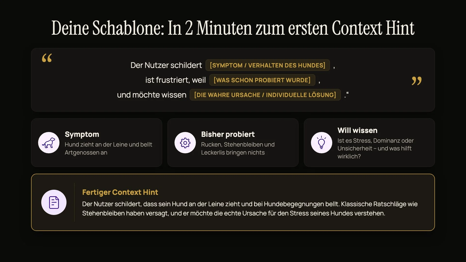 Dein erster Context Hint aus einer echten Kundensituation.