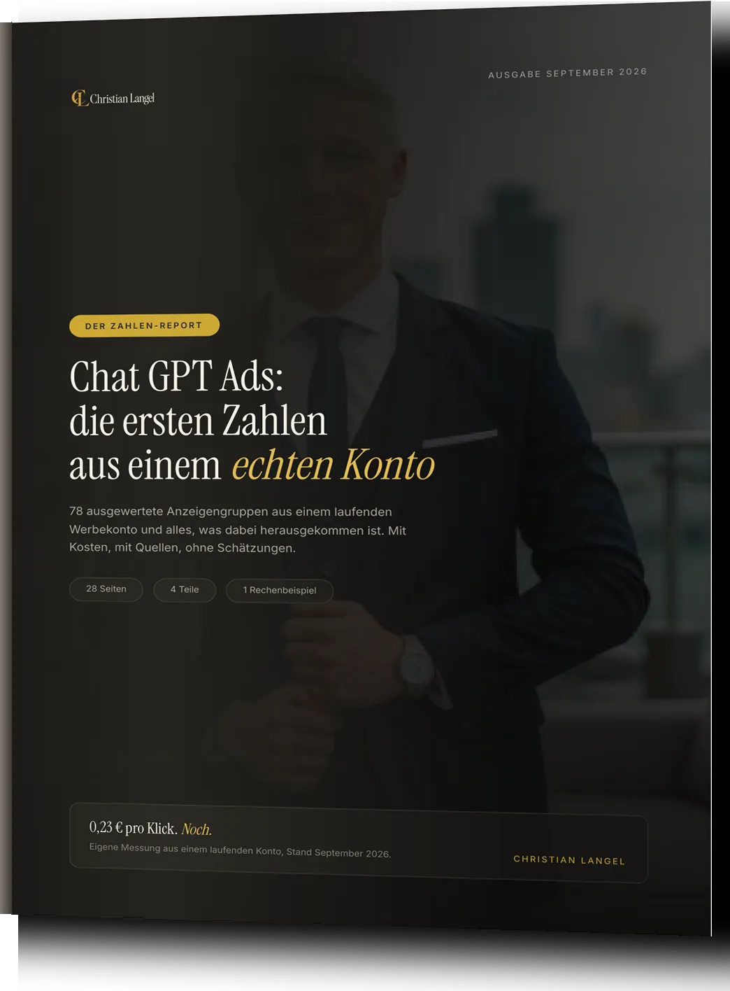 Cover des 29-seitigen Reports zu Chat GPT Ads